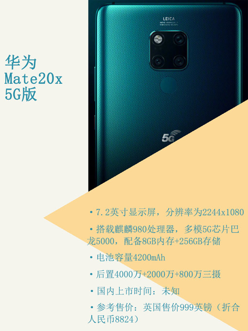 華為Mate20x 5G版